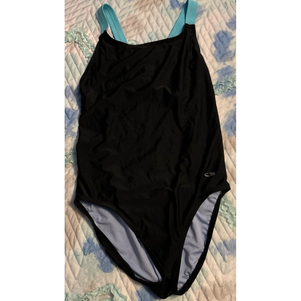 C9 by Champion‎ Women's Black One Piece Racerback Competition Swimsuit, Medium